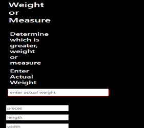 weight/measure
